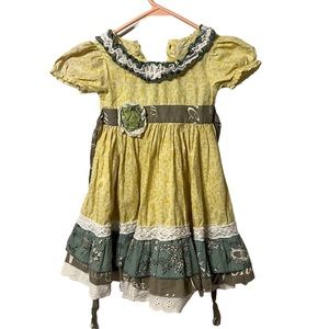 Mustard Pie ruffled dress